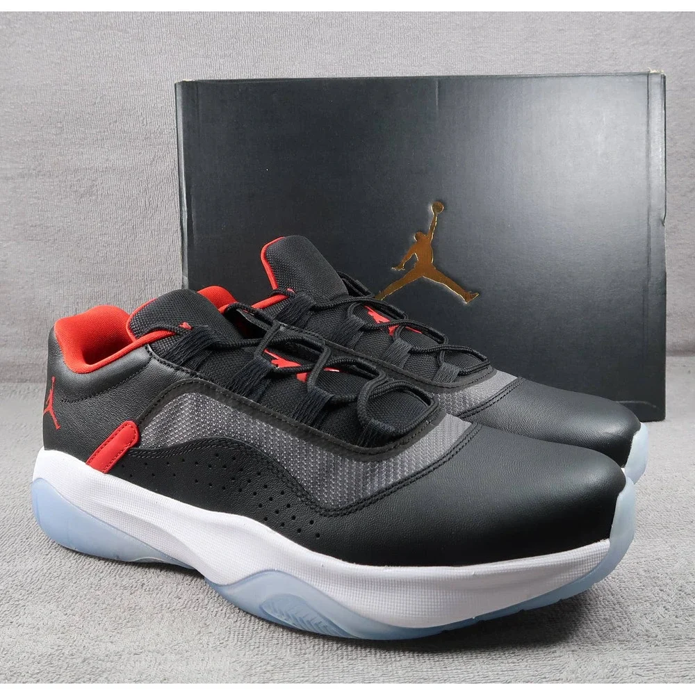 Nike Shoes Air Jordan CMFT Low Bred NEW Mens 11 Sneaker Black Red Basketball